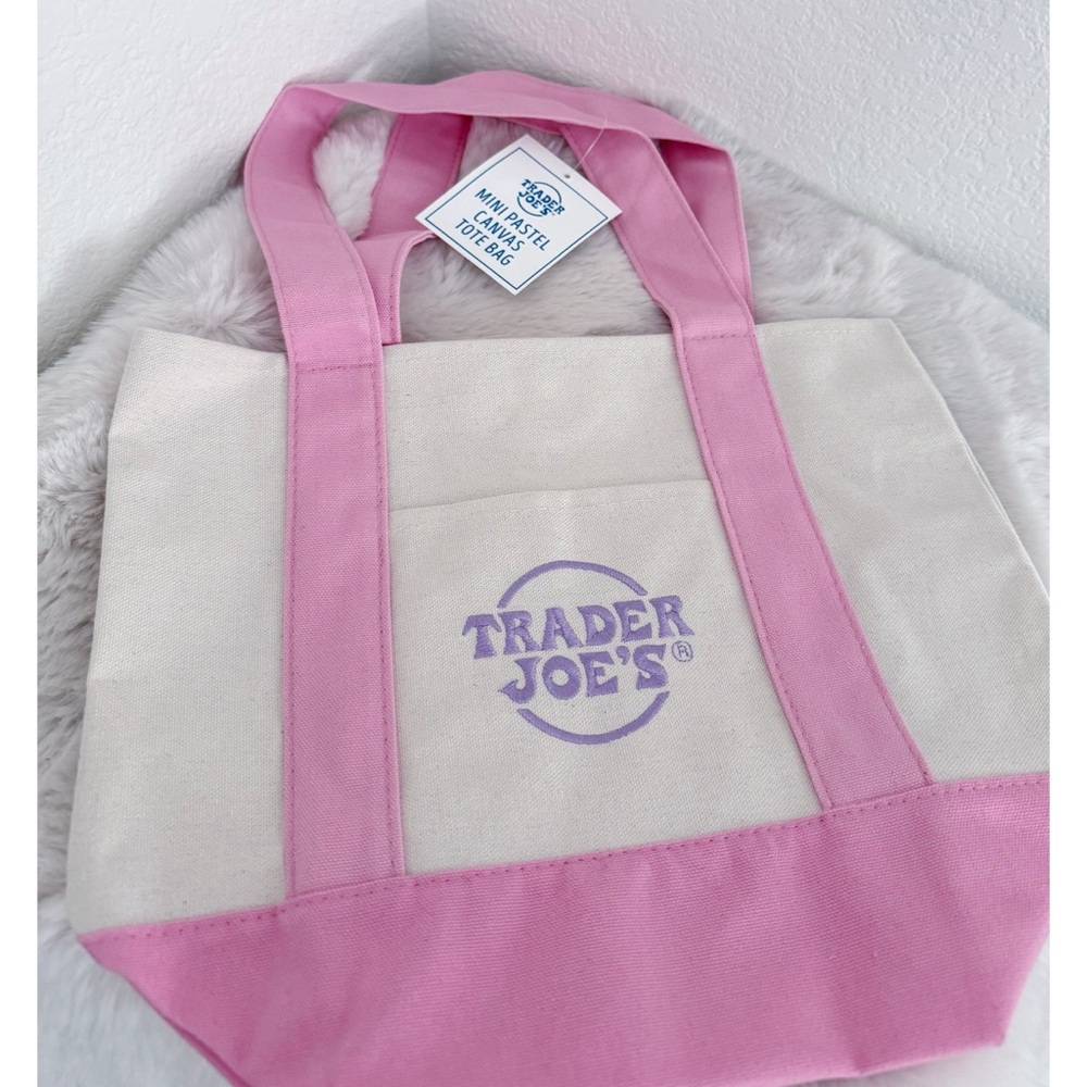TRADER JOE'S Small Tote Bag
PINK canvas bag